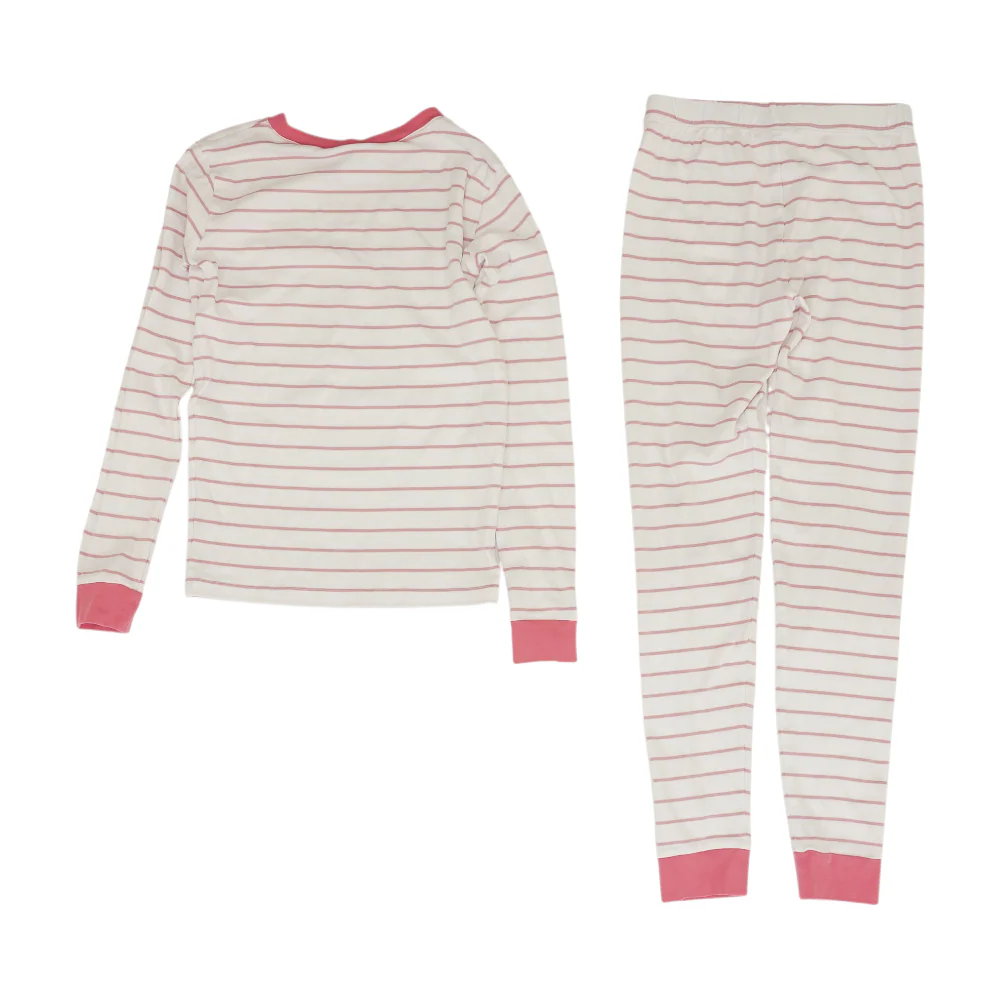 White Striped Pajama Set - Image 2