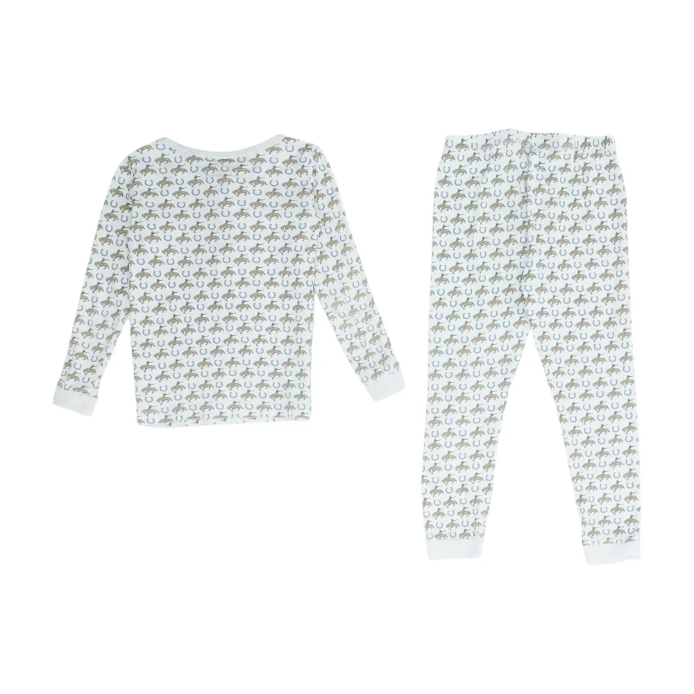 White Graphic Pajama Set - Image 2