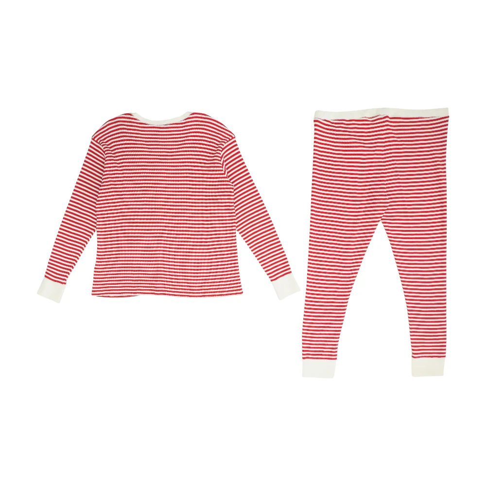 Red Plus Striped Pajama Set - Image 2