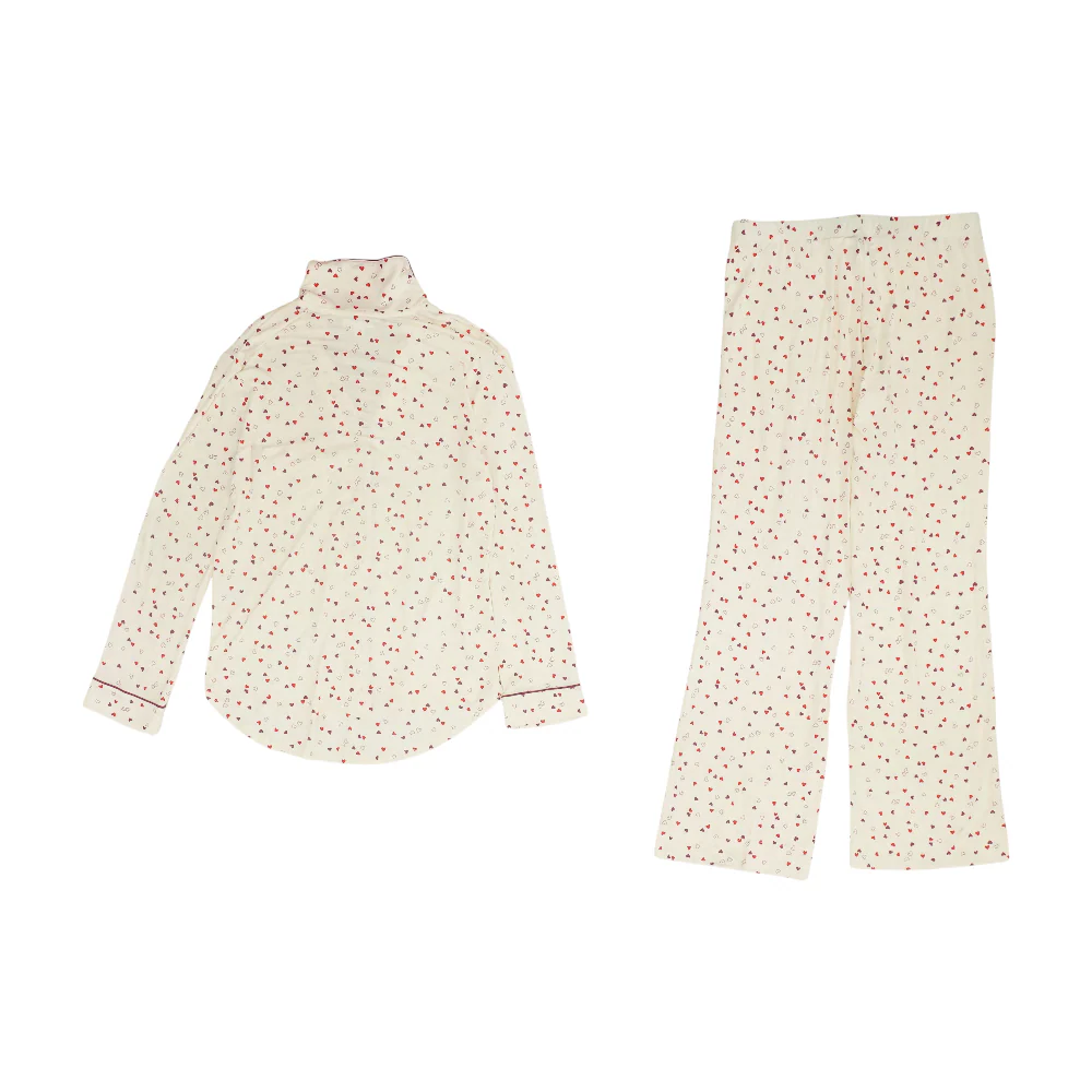 Ivory Hearts Pajama Set - Image 2