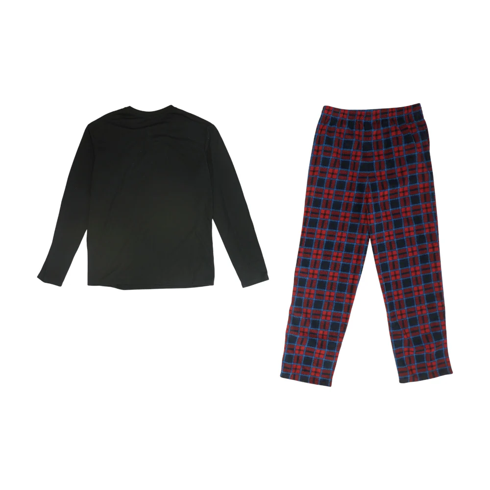Black Plaid Pajama Set - Image 2