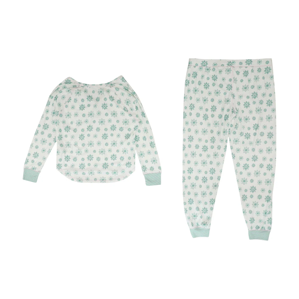 White Print Pajama Set - Image 2