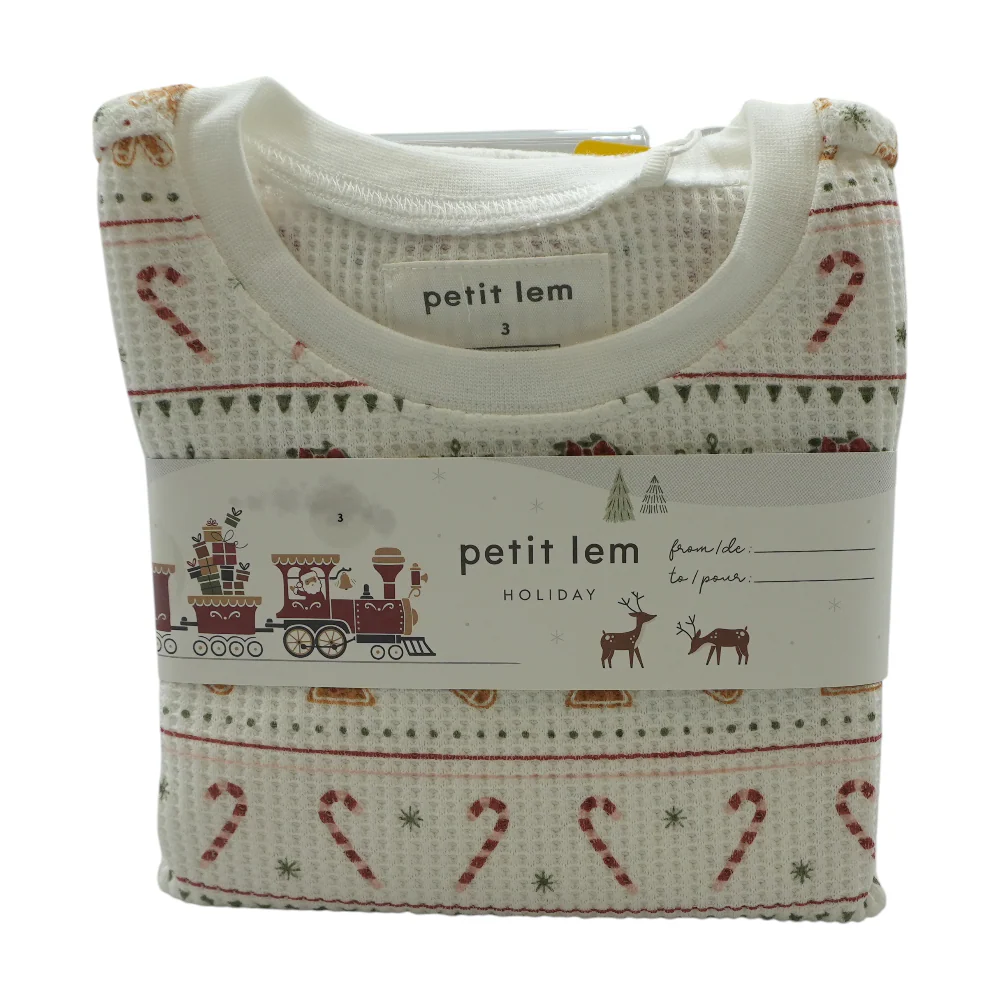 White Print Pajama Set