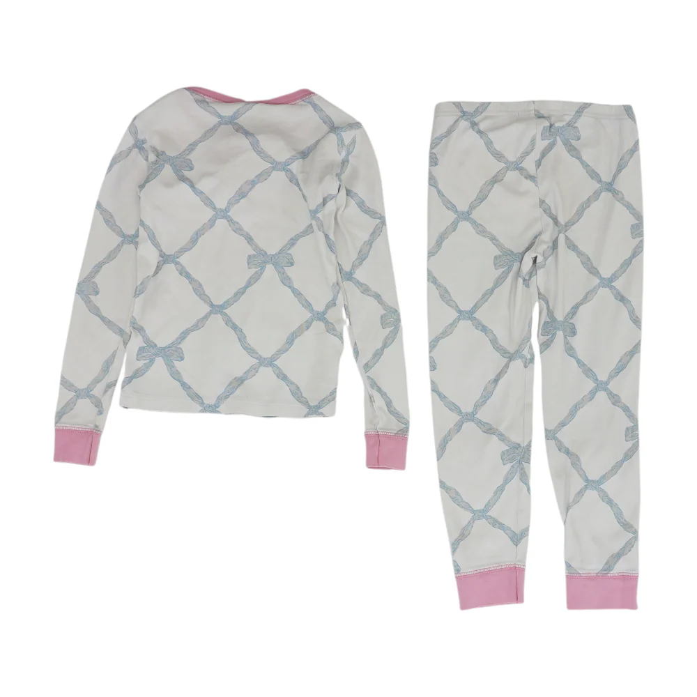 White Print Pajama Set - Image 2