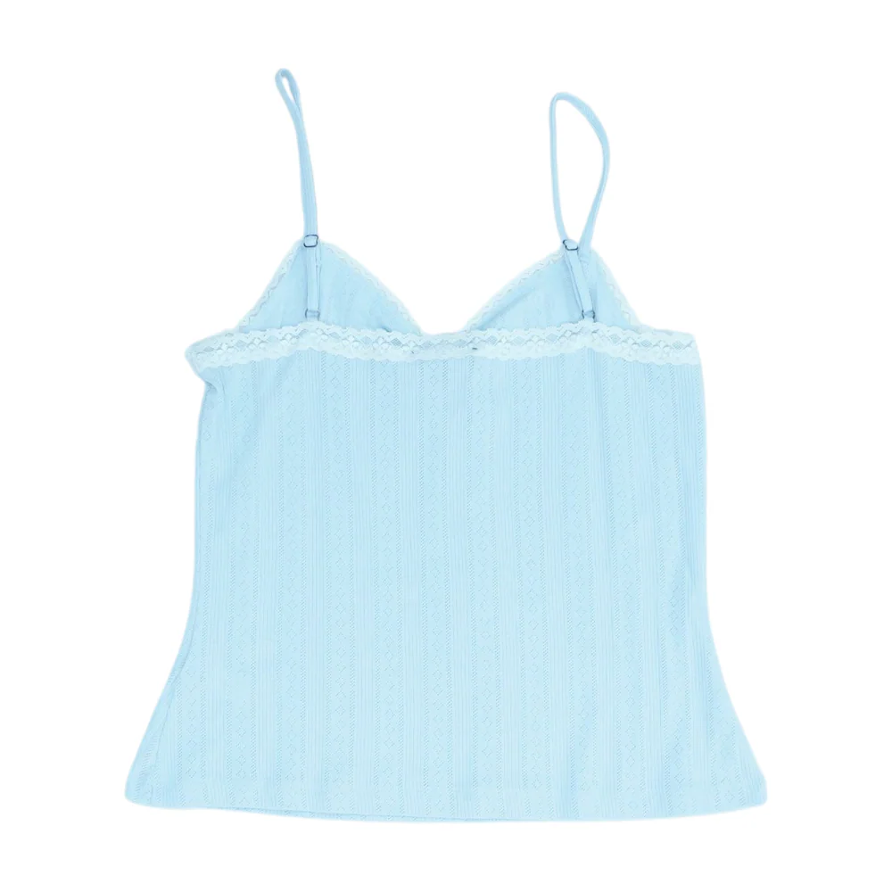 Blue Solid Pajama Top - Image 2