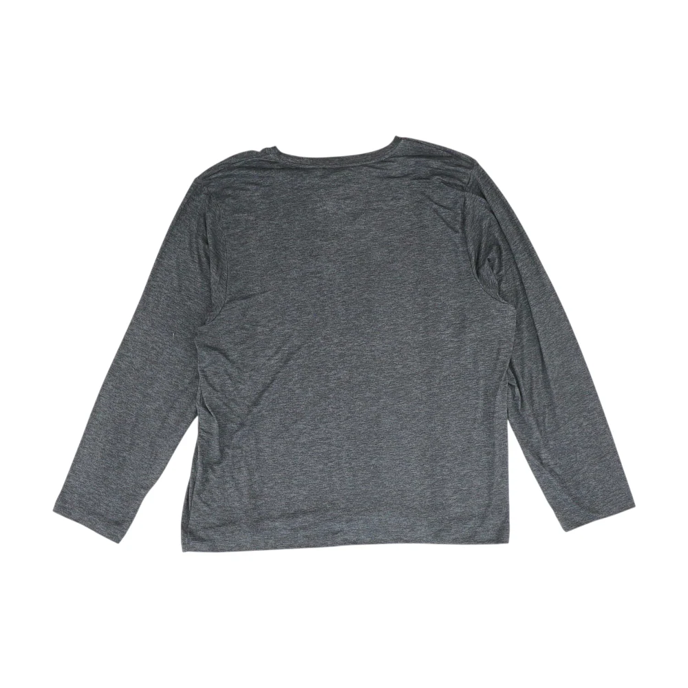 Gray Solid Pajama Top - Image 2