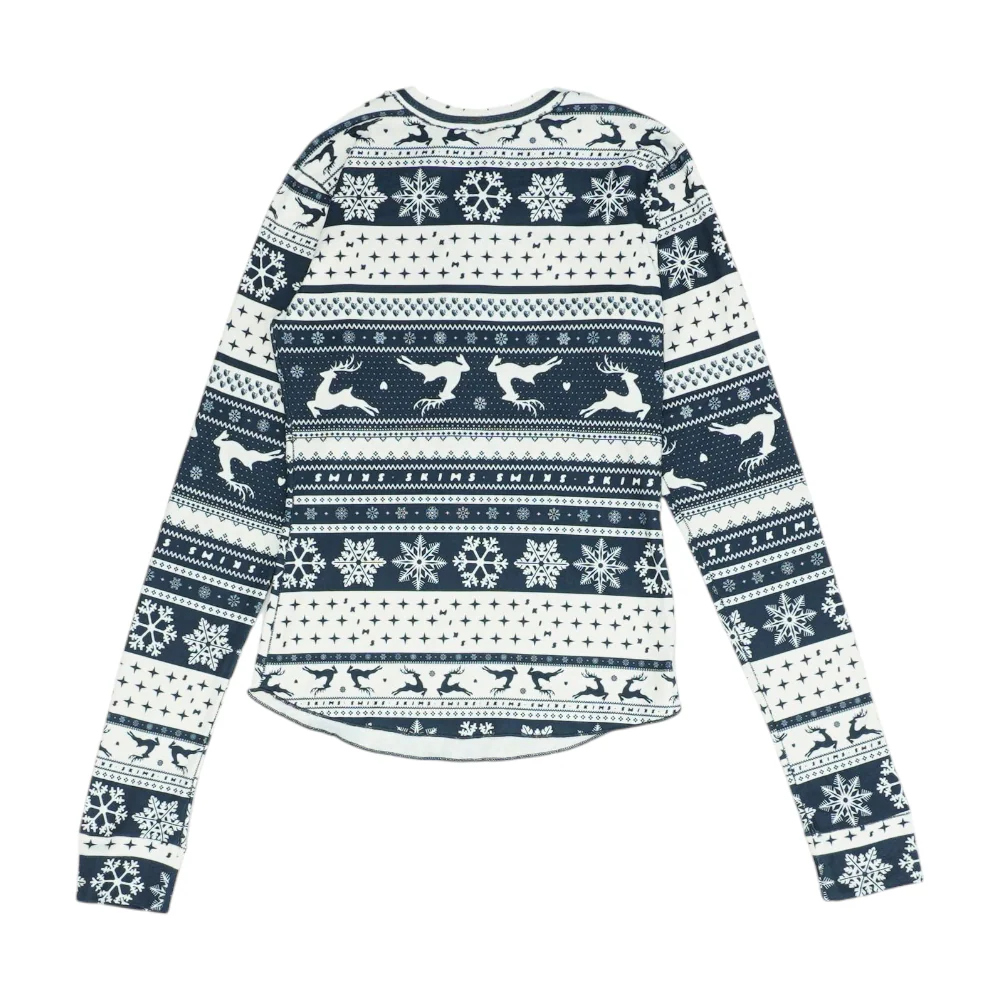 Navy Graphic Pajama Top - Image 2