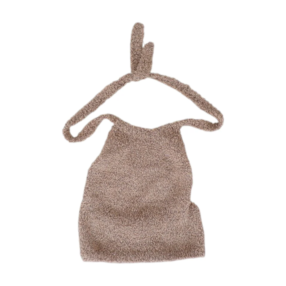 Tan Solid Pajama Top