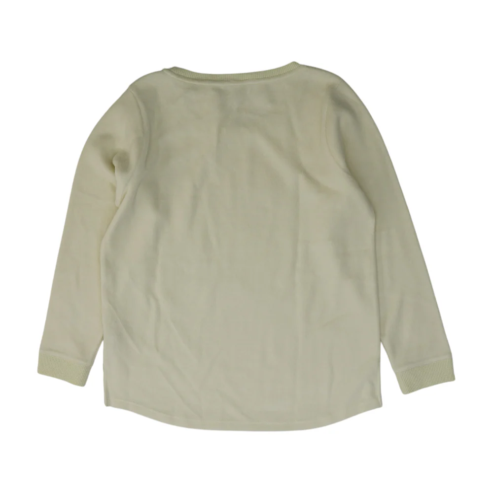 Ivory Solid Pajama Top - Image 2
