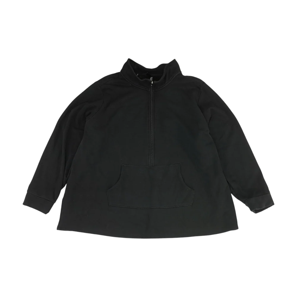 Black Plus Solid Pajama Top