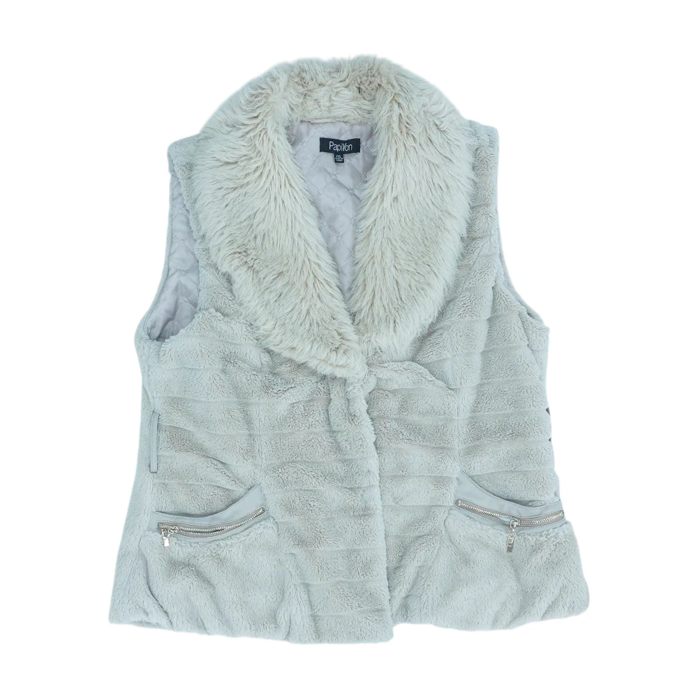 Beige Solid Vest