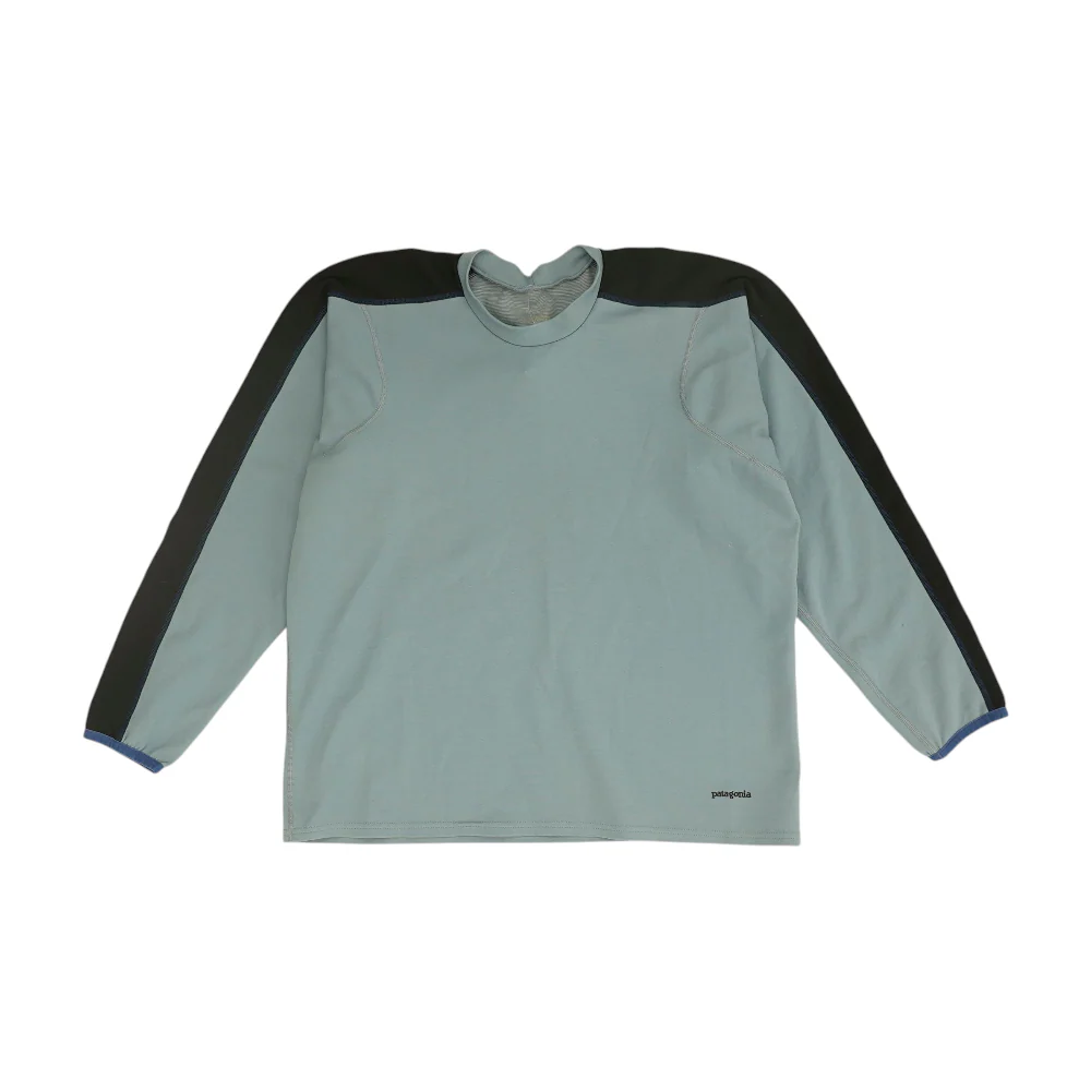 Blue Color Block Sweatshirt Pullover