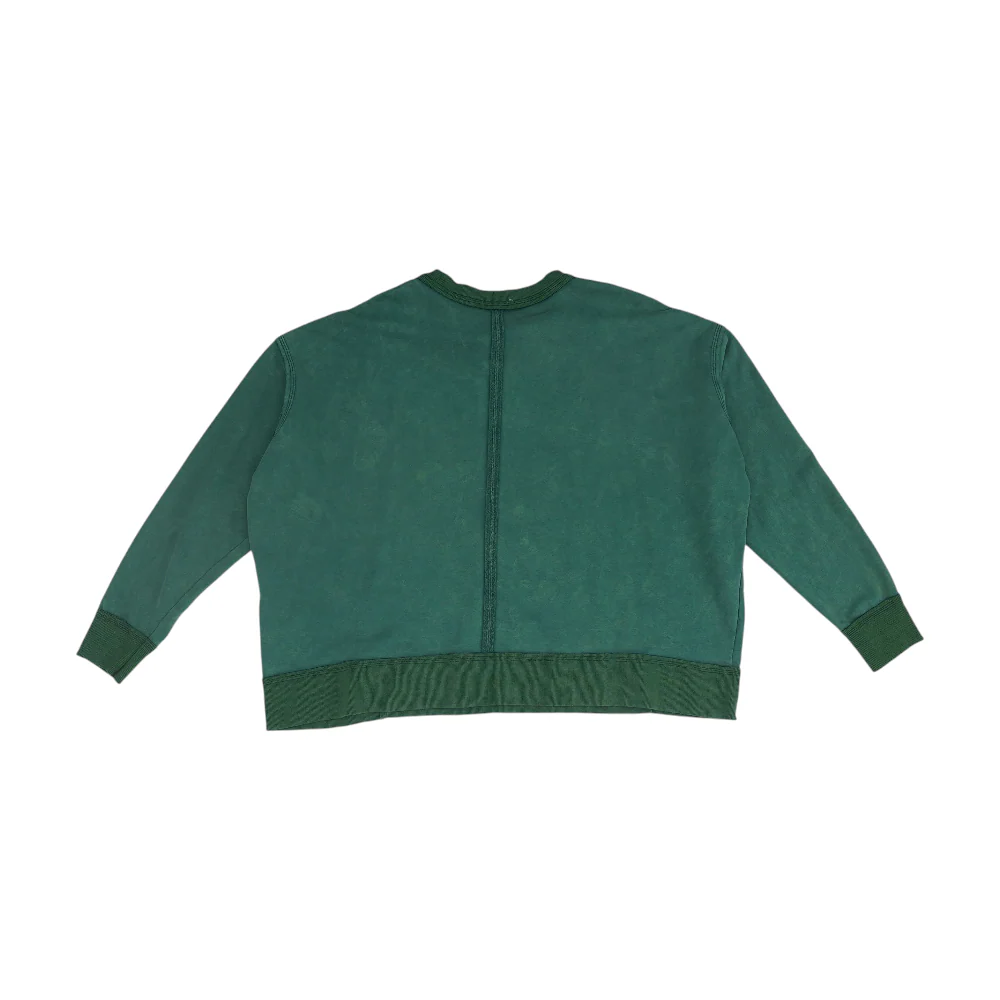 Green Solid Sweatshirt Pullover - Image 2
