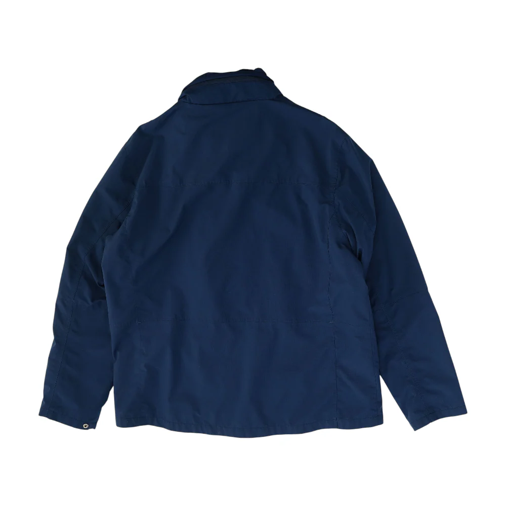 Navy Solid Rain Jacket - Image 2