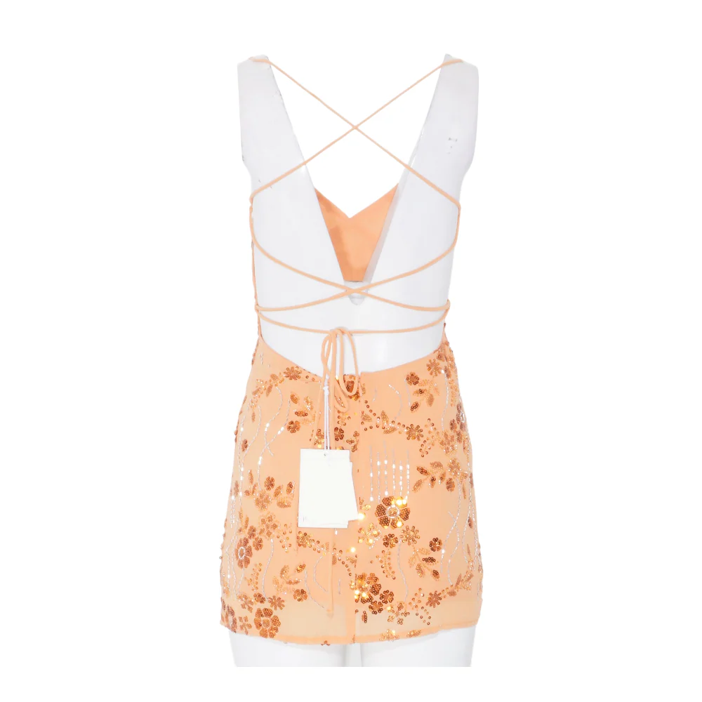 Orange Mini Dress - Image 2