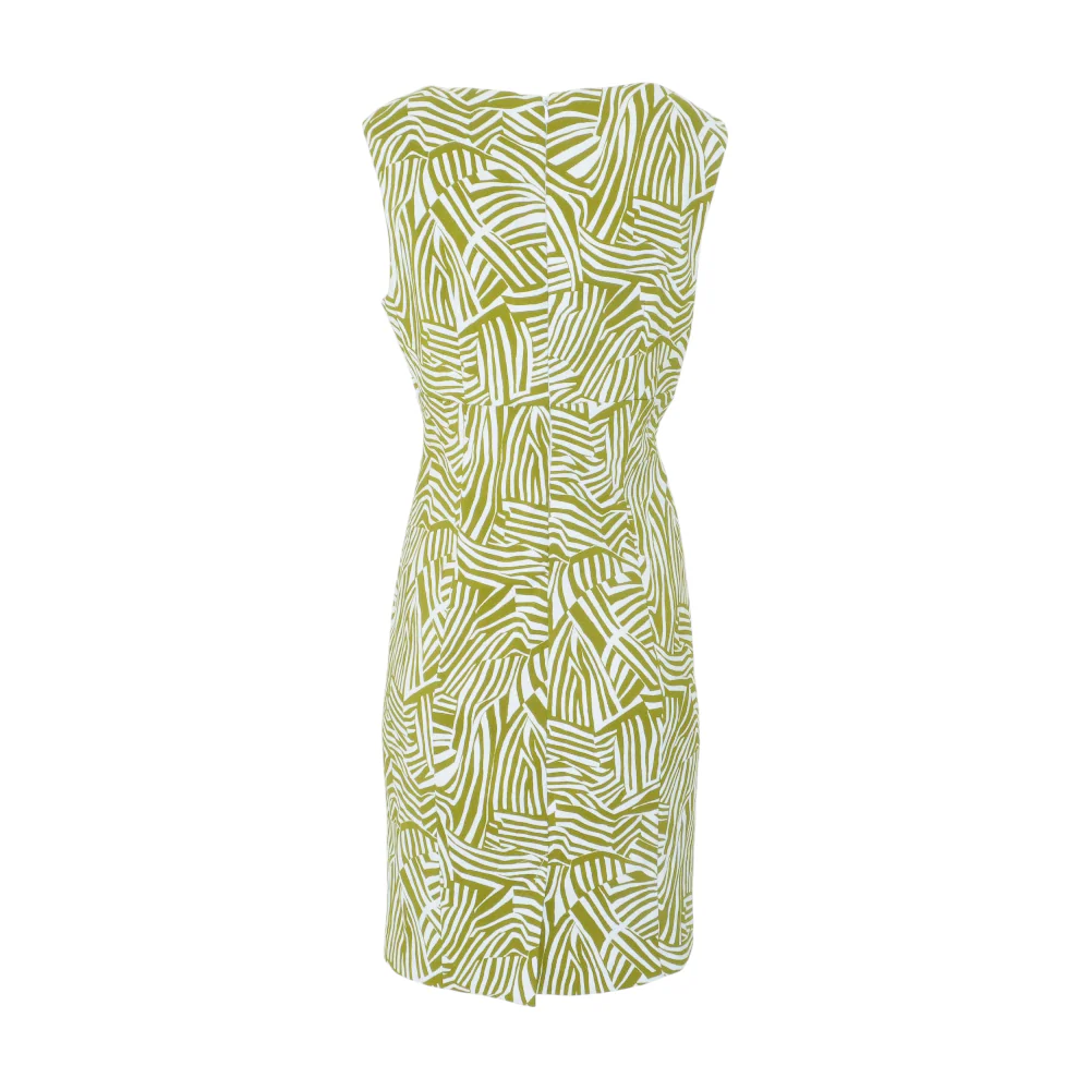 Green Print Mini Dress - Image 2