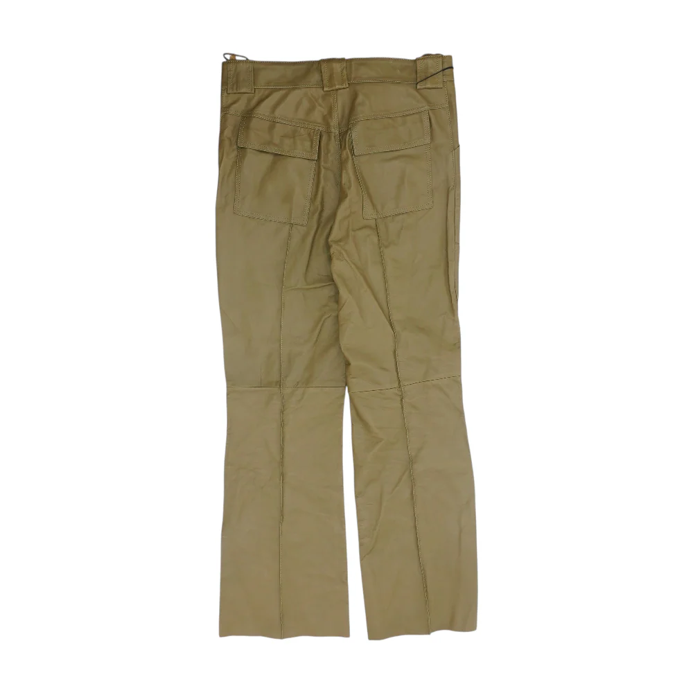 Brown Resort-Spring 2022 Cargo Leather Pant - Image 2