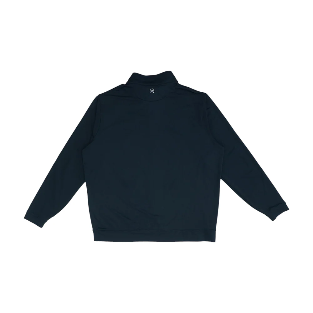 Black Solid 1/4 Zip Pullover - Image 2