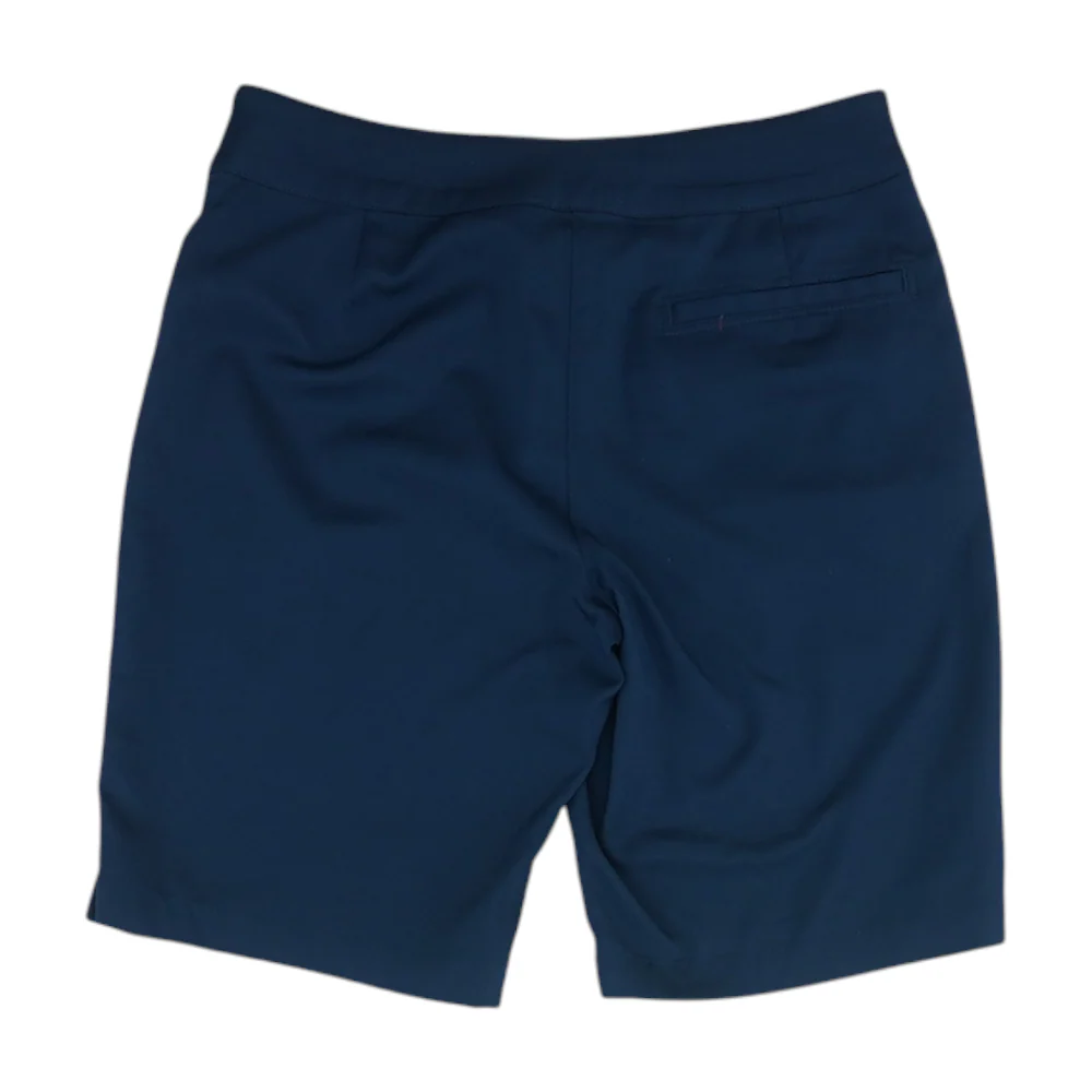 Blue Solid Chino Shorts - Image 2