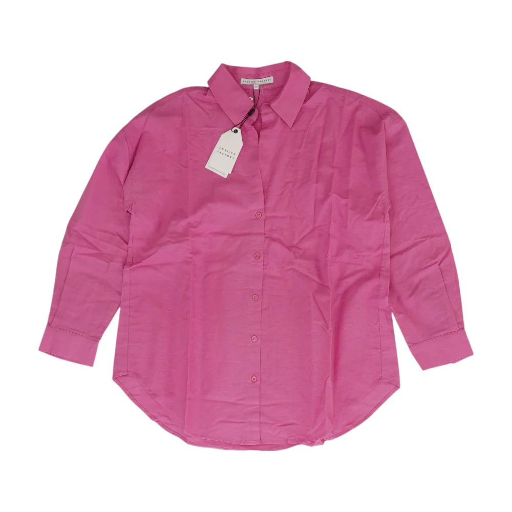 Pink Solid Button Down