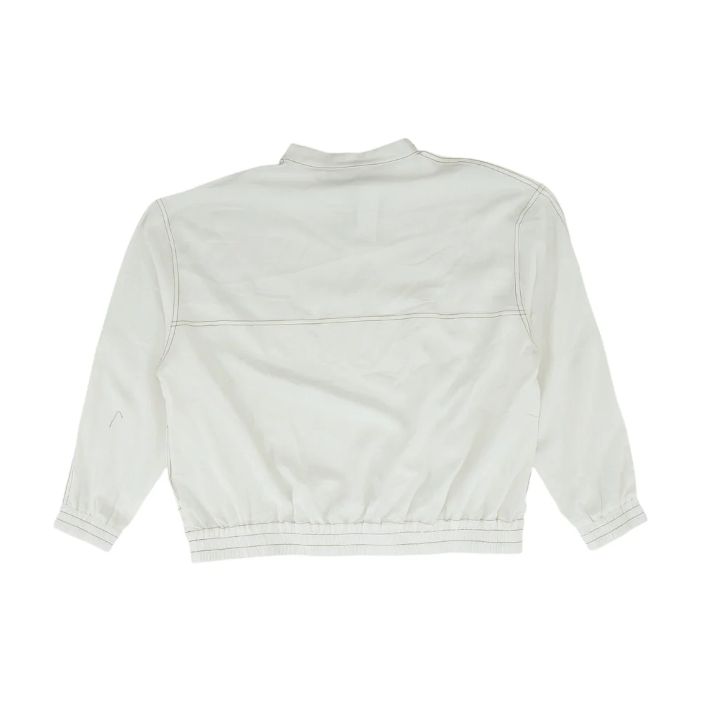 White Solid 1/4 Zip Pullover - Image 2