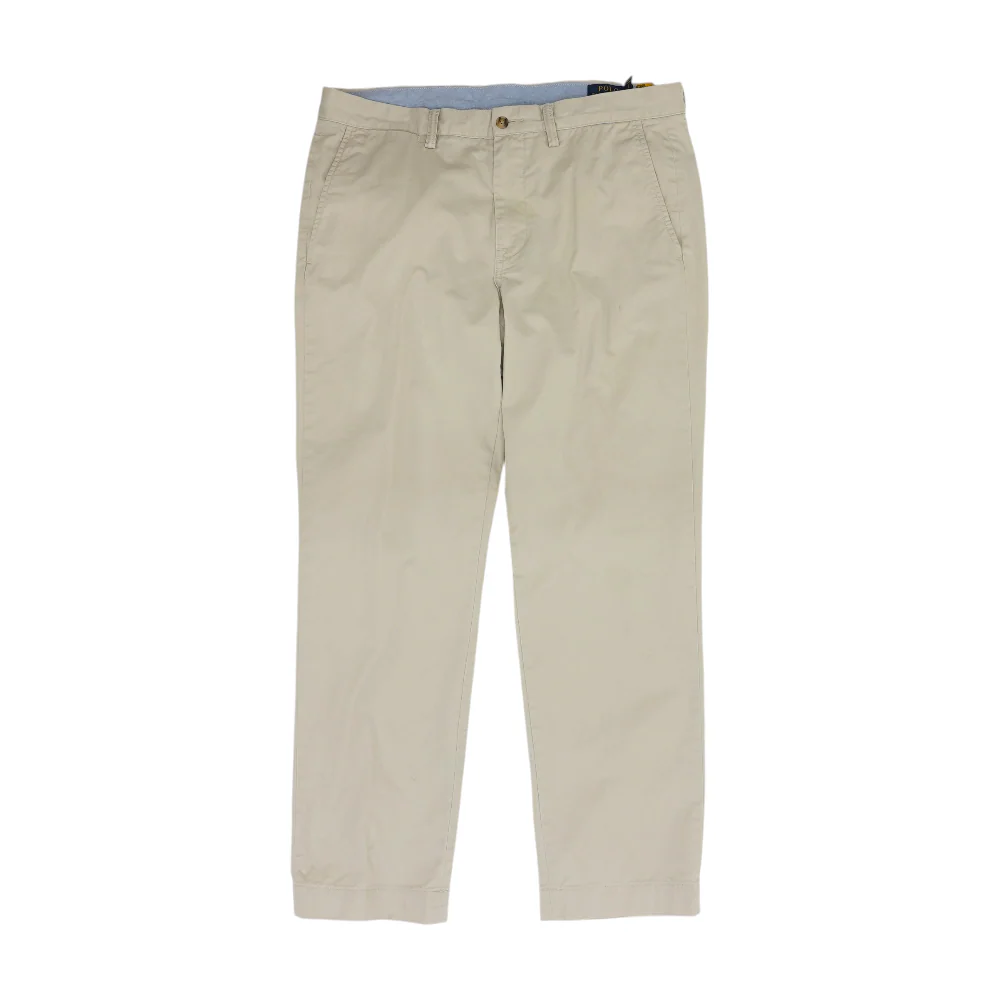 Beige Straight Pants