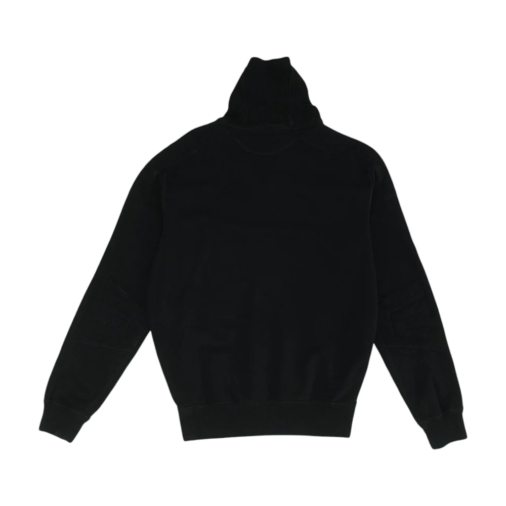 Black Solid Sweatshirt Pullover - Image 2
