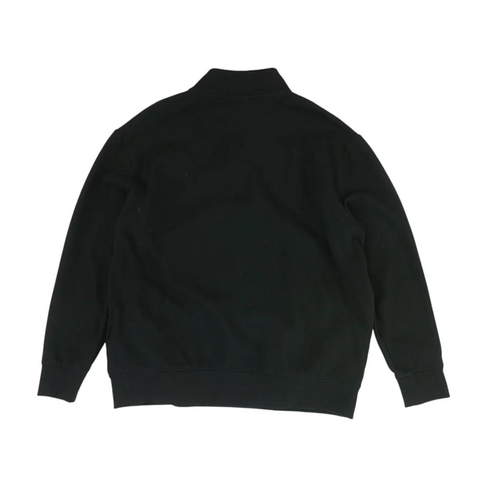 Black Big & Tall Solid 1/4 Zip Pullover - Image 2