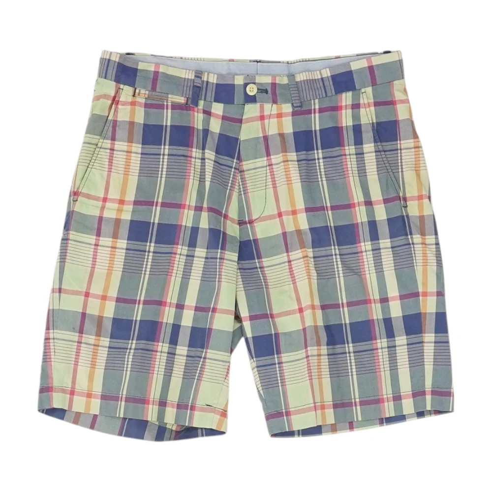 Multi Plaid Chino Shorts