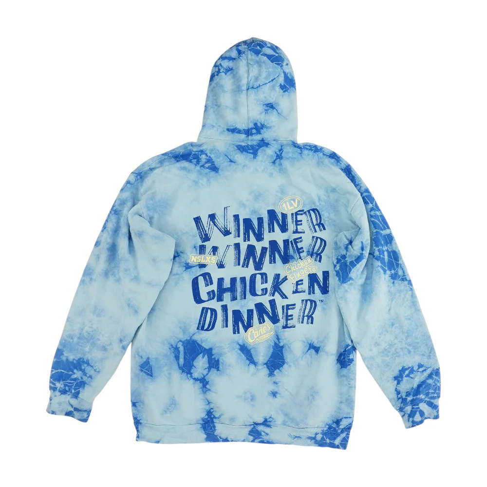 Blue Tie-Dye Hoodie Pullover - Image 2