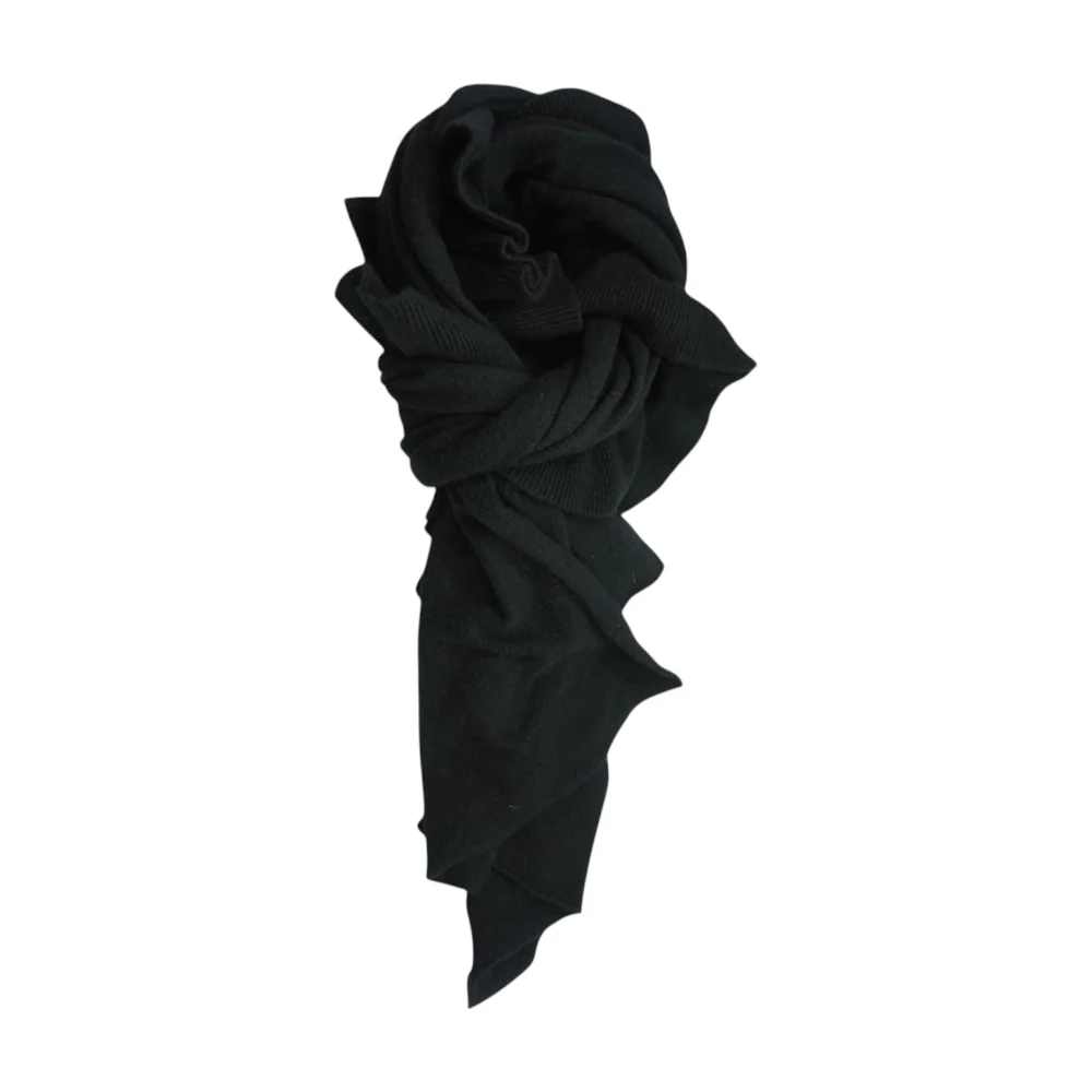 Black 100% Cashmere Scarf