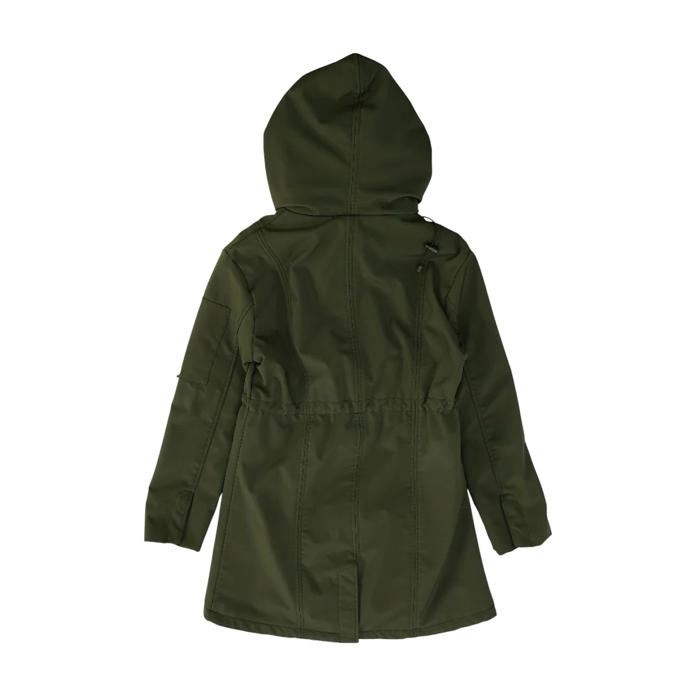 Olive Solid Coat - Image 2