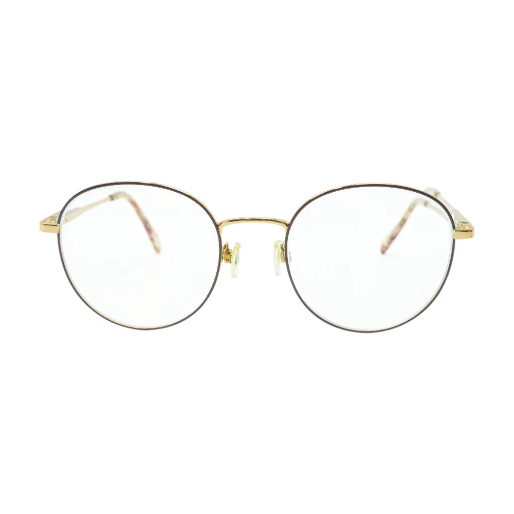 Gold Oscar Round Prescription Eyewear - Image 2