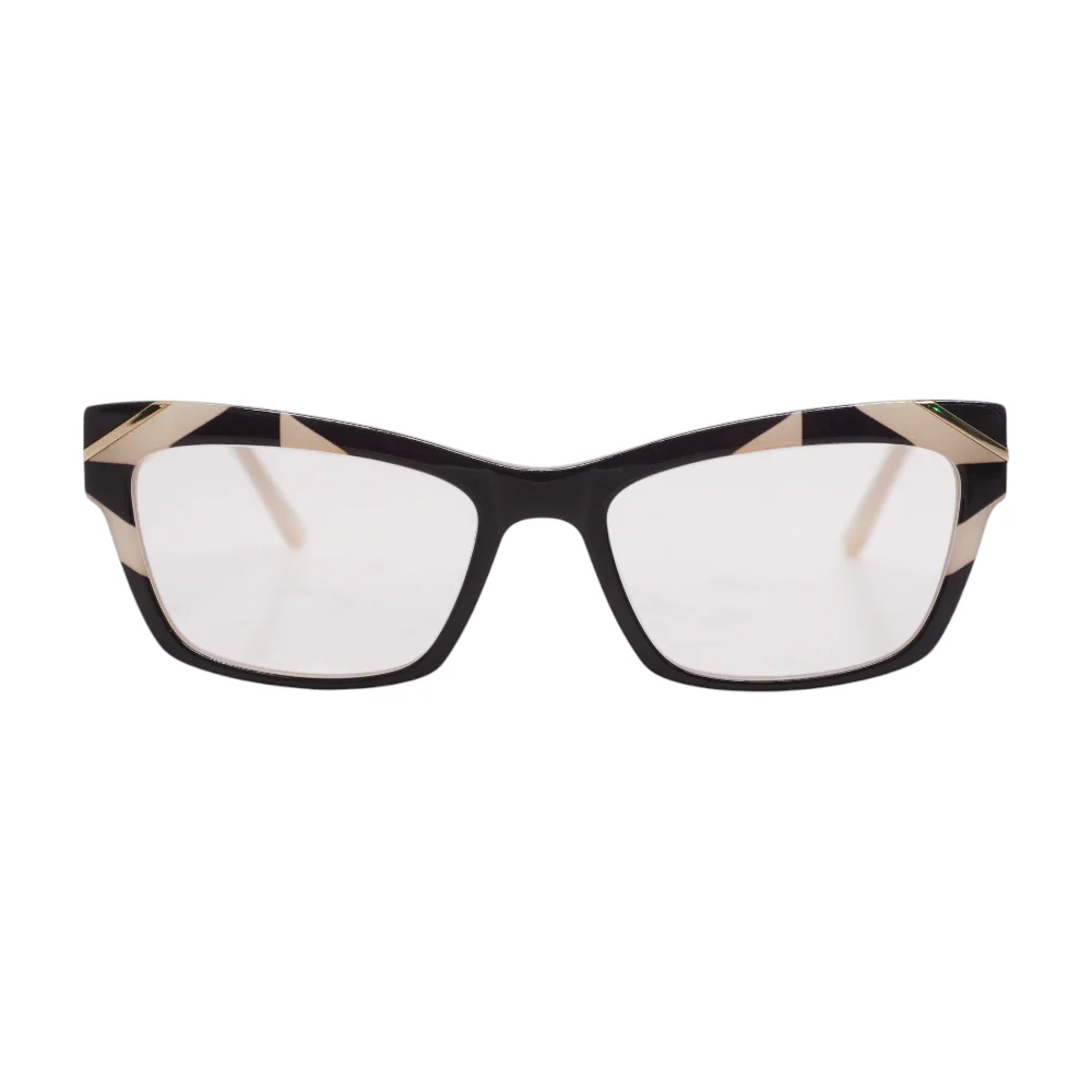 Black LA055 Square Prescription Eyewear - Image 2