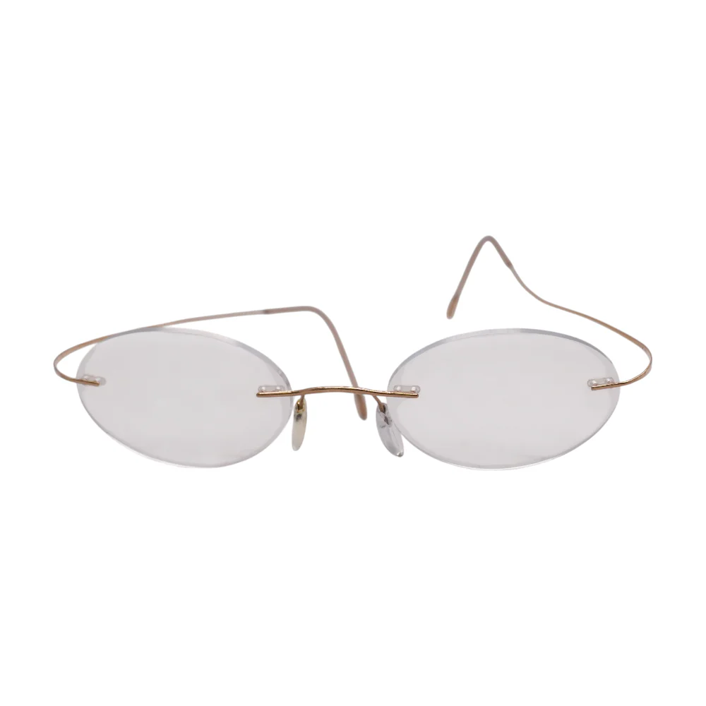 Gold Oval Prescription Eyewear - Image 2