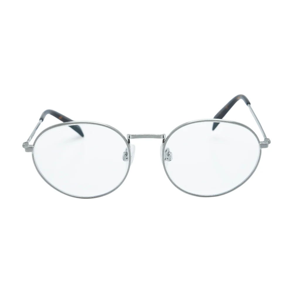 Silver Simon M Round Prescription Eyewear - Image 2