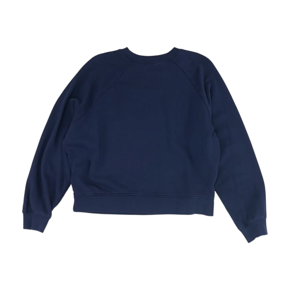 Navy Solid Sweatshirt Pullover - Image 2