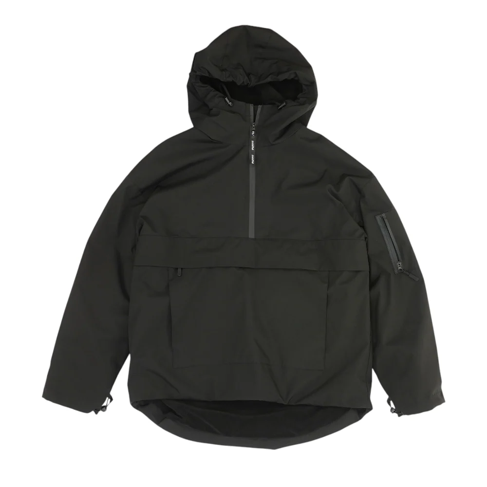 Black Solid 1/4 Zip Pullover
