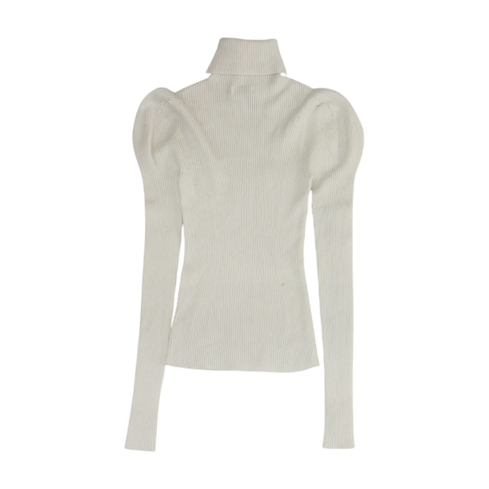 White Pullover Sweater - Image 2