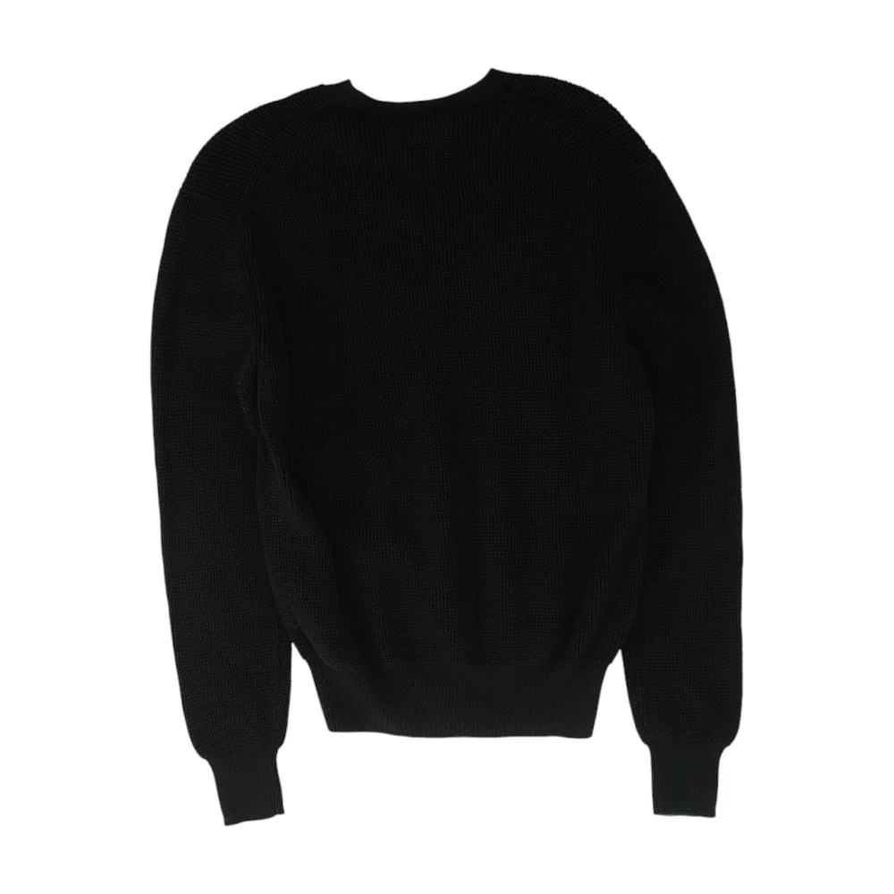 Black Solid Pullover Sweater - Image 2