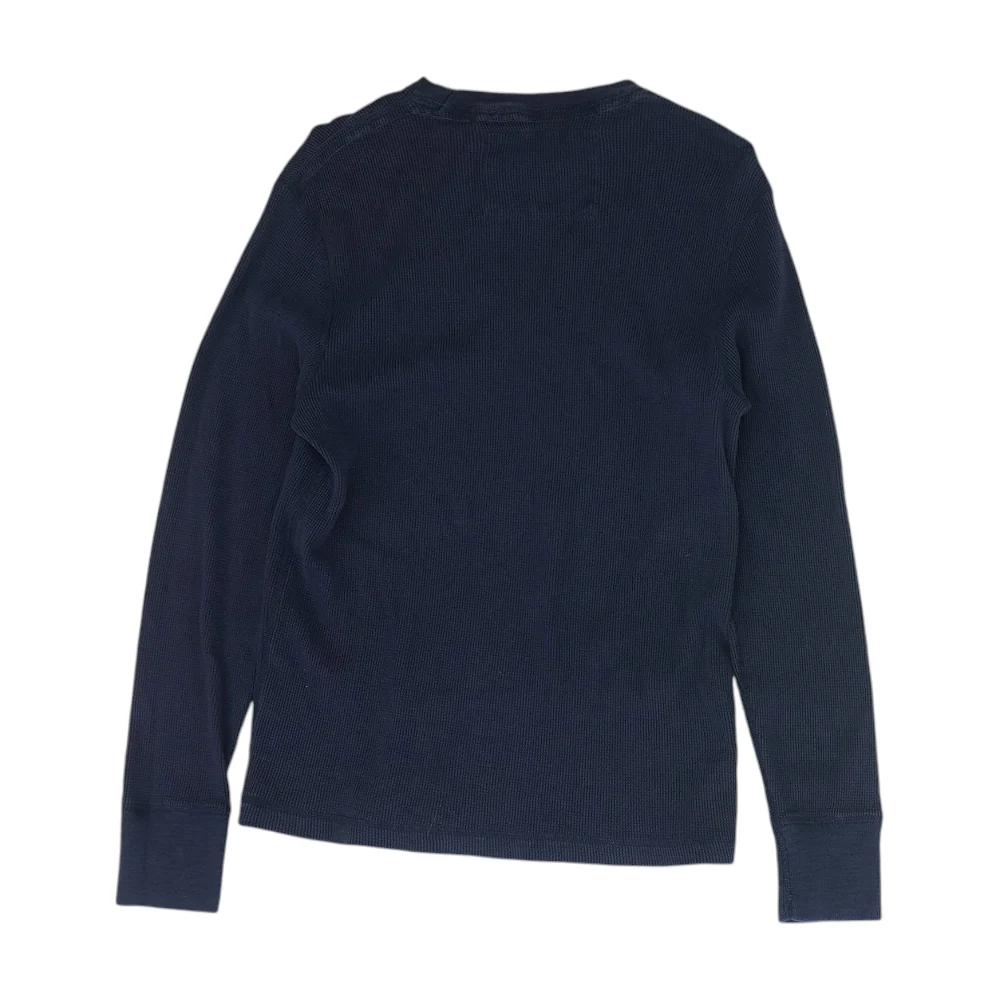 Navy Solid Pullover Sweater - Image 2