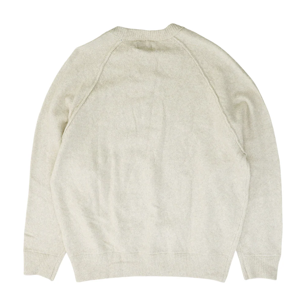 Beige Solid Pullover Sweater - Image 2