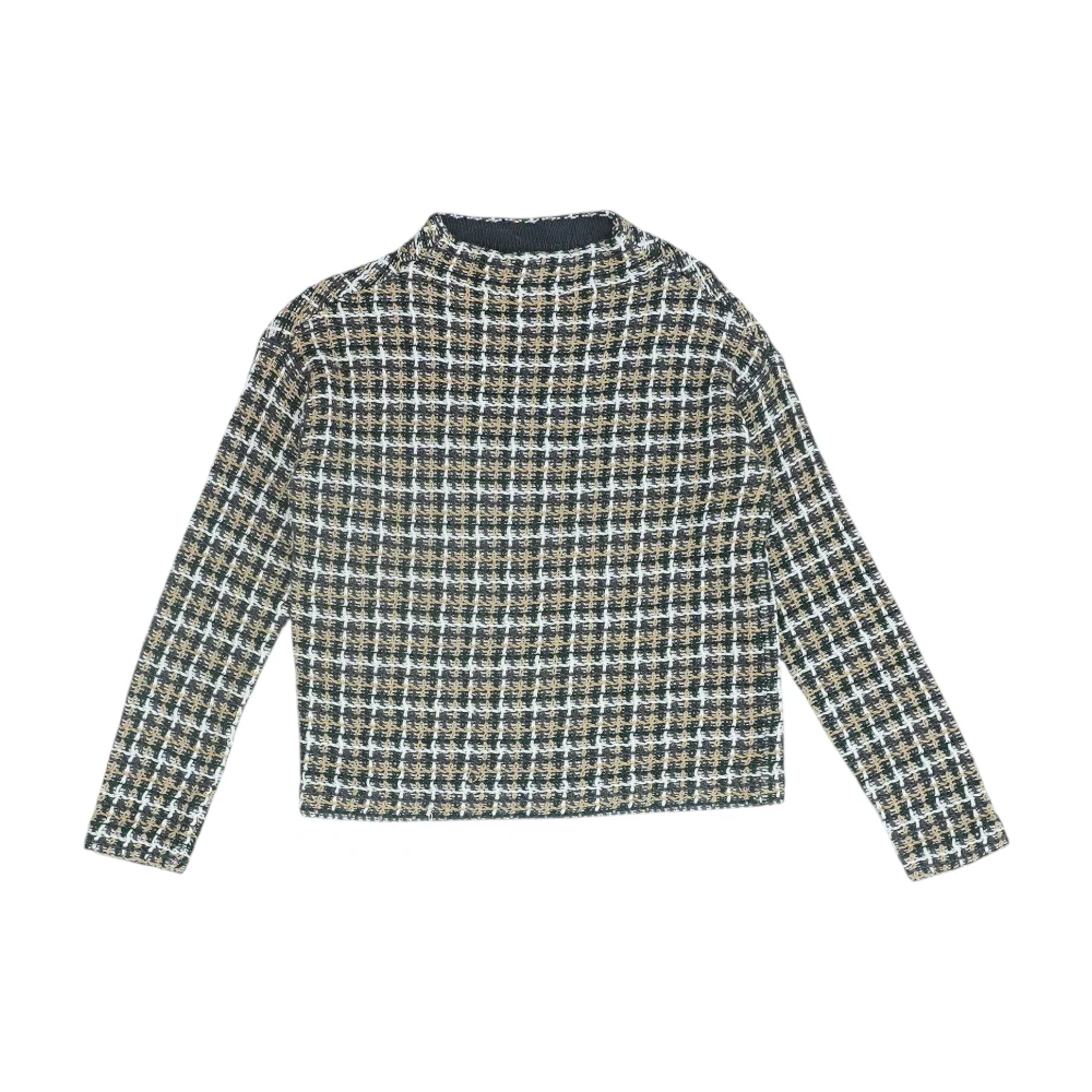 Multi Plaid Pullover Sweater