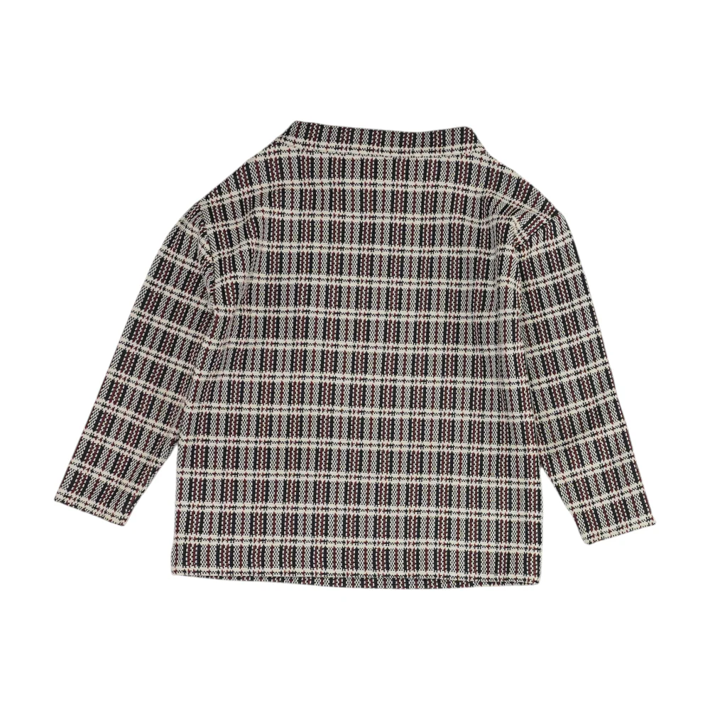 White Abstract Pullover Sweater - Image 2