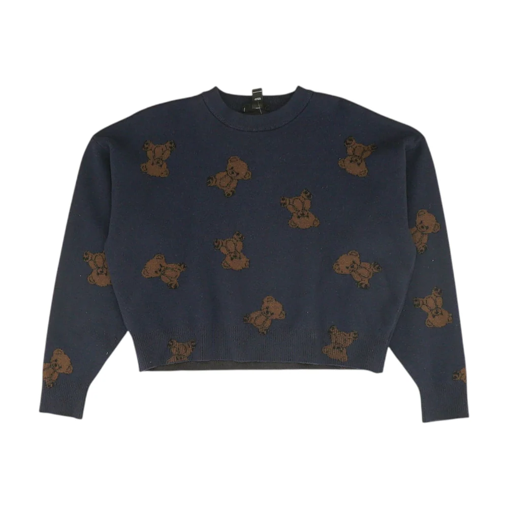 Natural Titanium Print Pullover Sweater