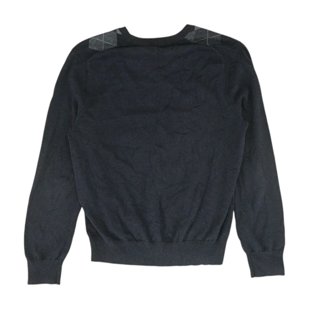 Navy Argyle Pullover Sweater - Image 2