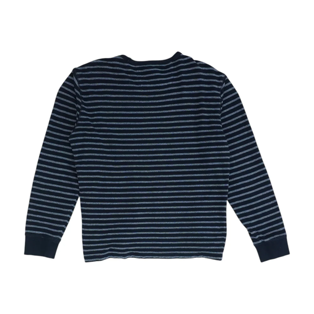 Navy Striped Pullover Sweater - Image 2
