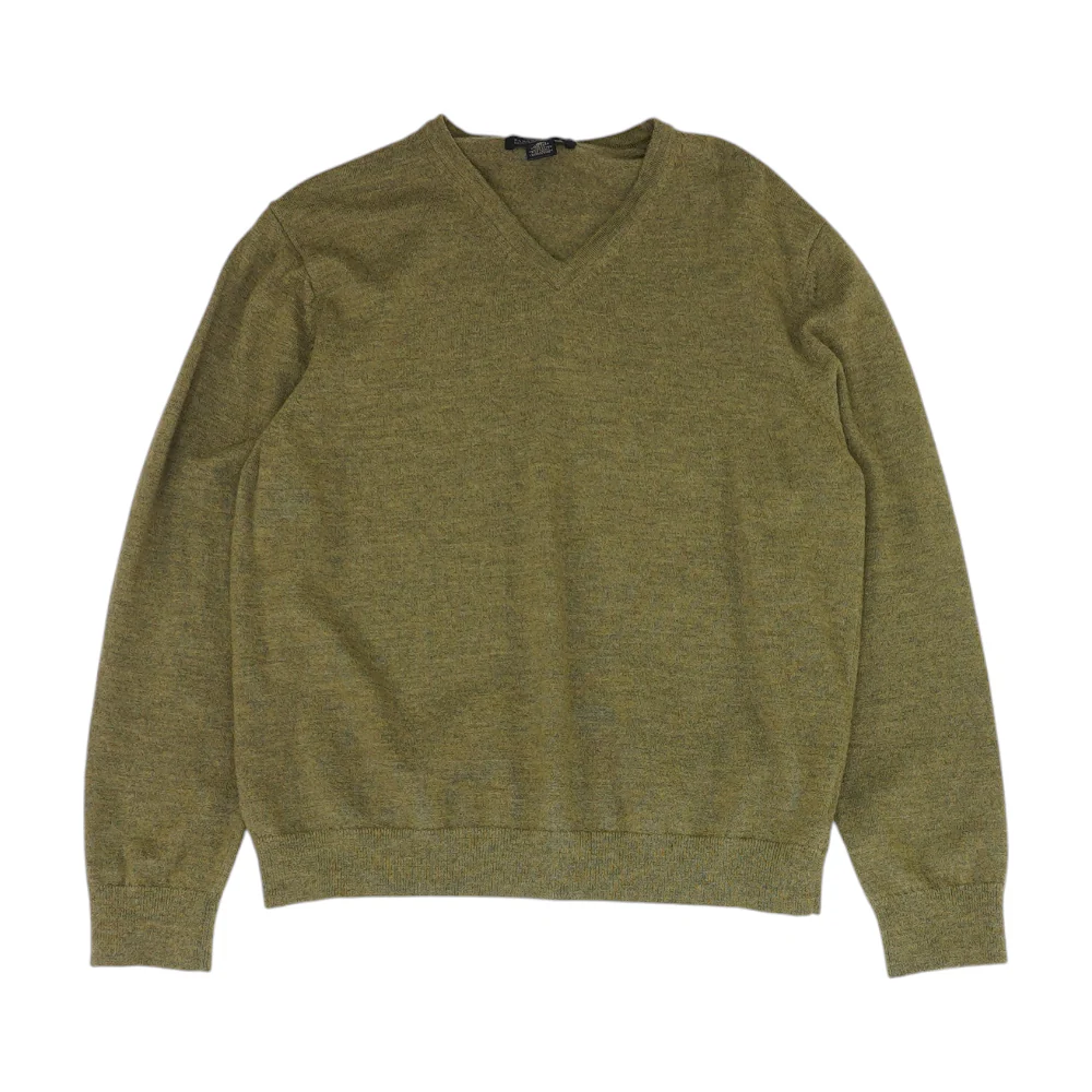 Green Solid Pullover Sweater