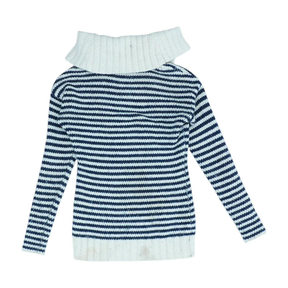 Vintage 2011 Wool-Alpaca Blend Striped Sweater - Image 2