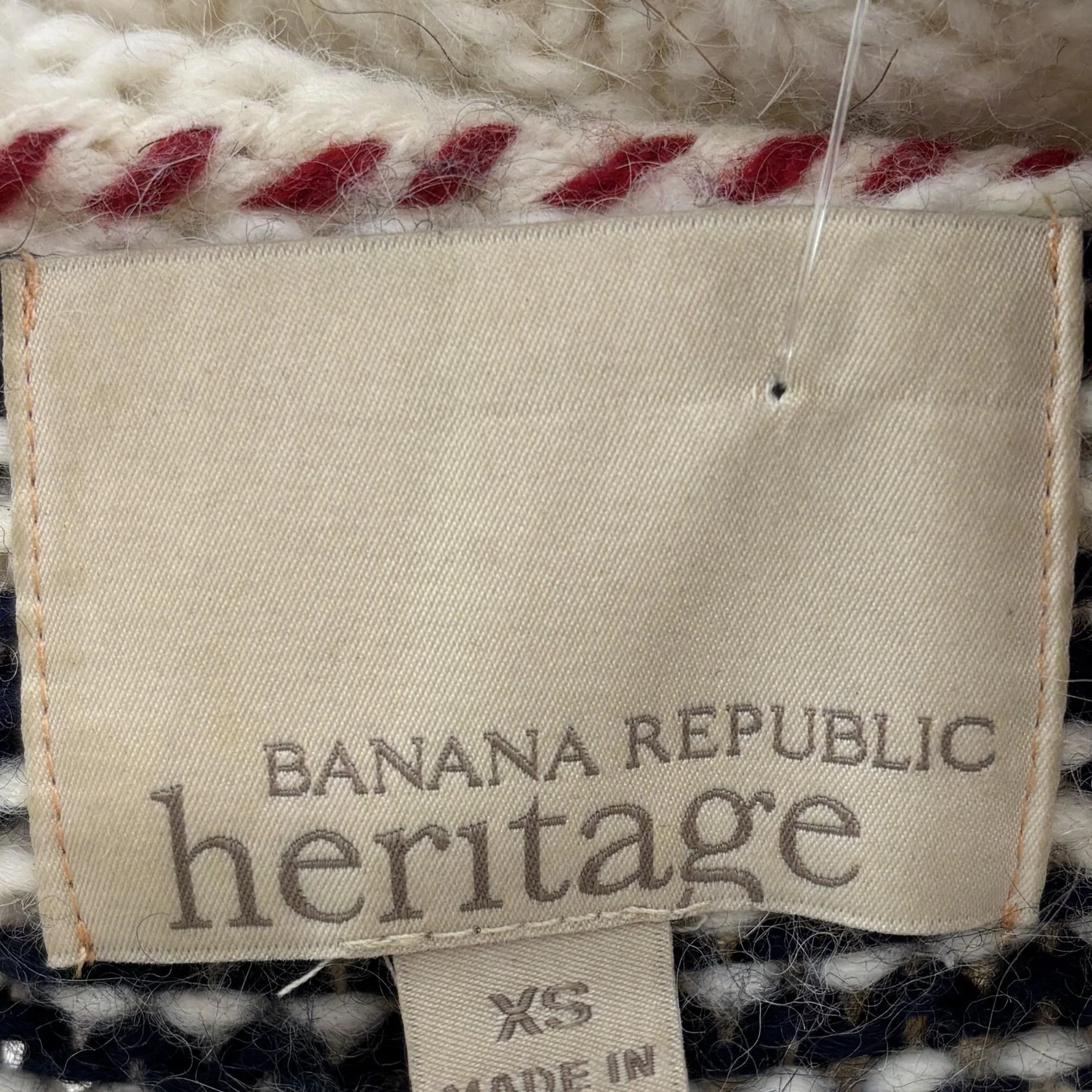 Vintage 2011 Wool-Alpaca Blend Striped Sweater - Image 3